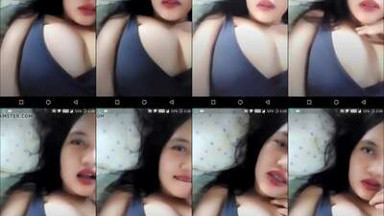 Indonesian big tits girl teasing on live (10154954)